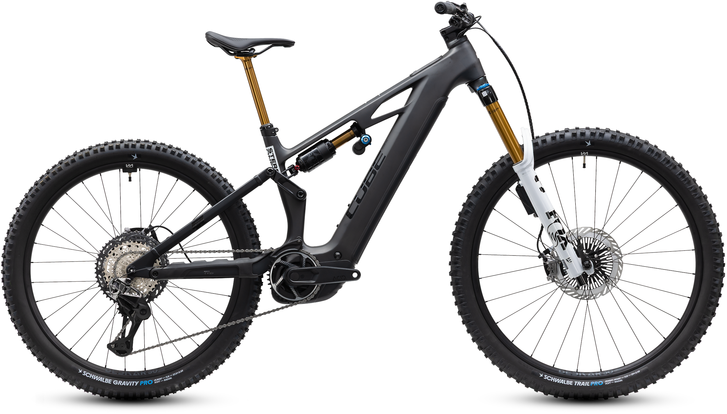 CUBE Stereo Hybrid ONE77 HPC AT 800 - carbon'n'white