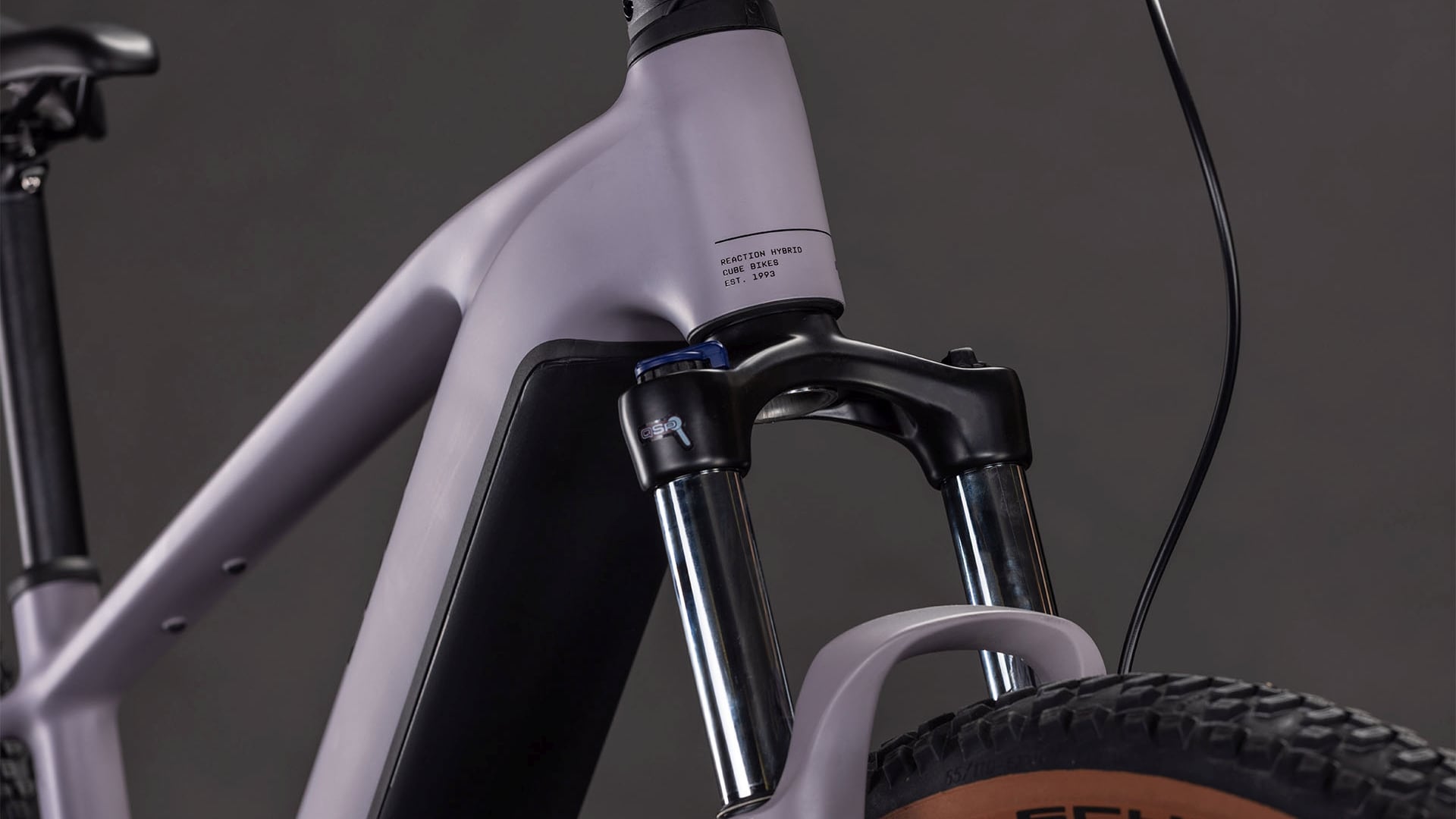 Cube Reaction Hybrid Performance 600 plumgrey´n´black – Bild 6